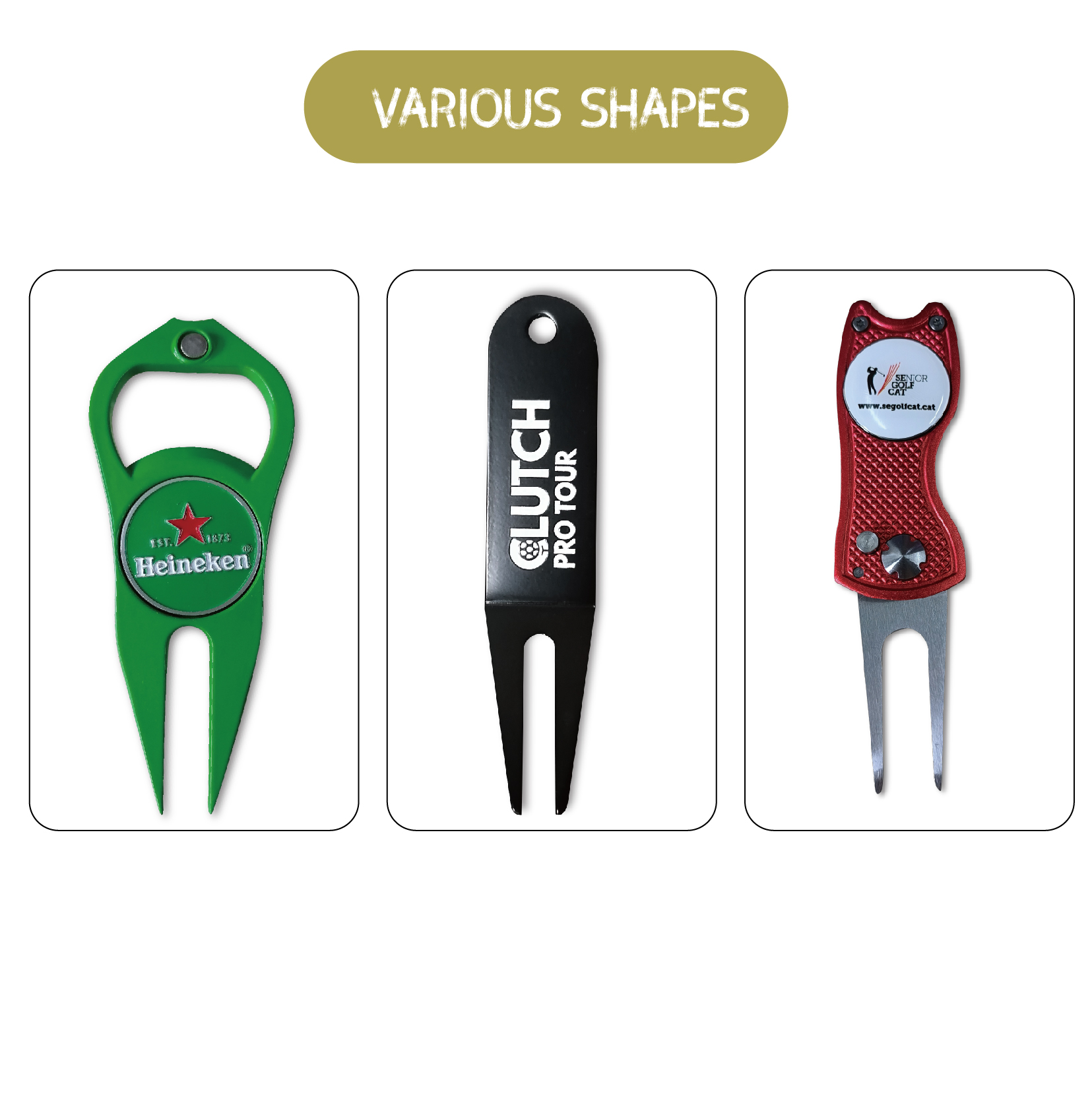 Metal Golf Divot Tool for Tournaments & Gifts Metal Golf Divot Tool for Tournaments & Gifts