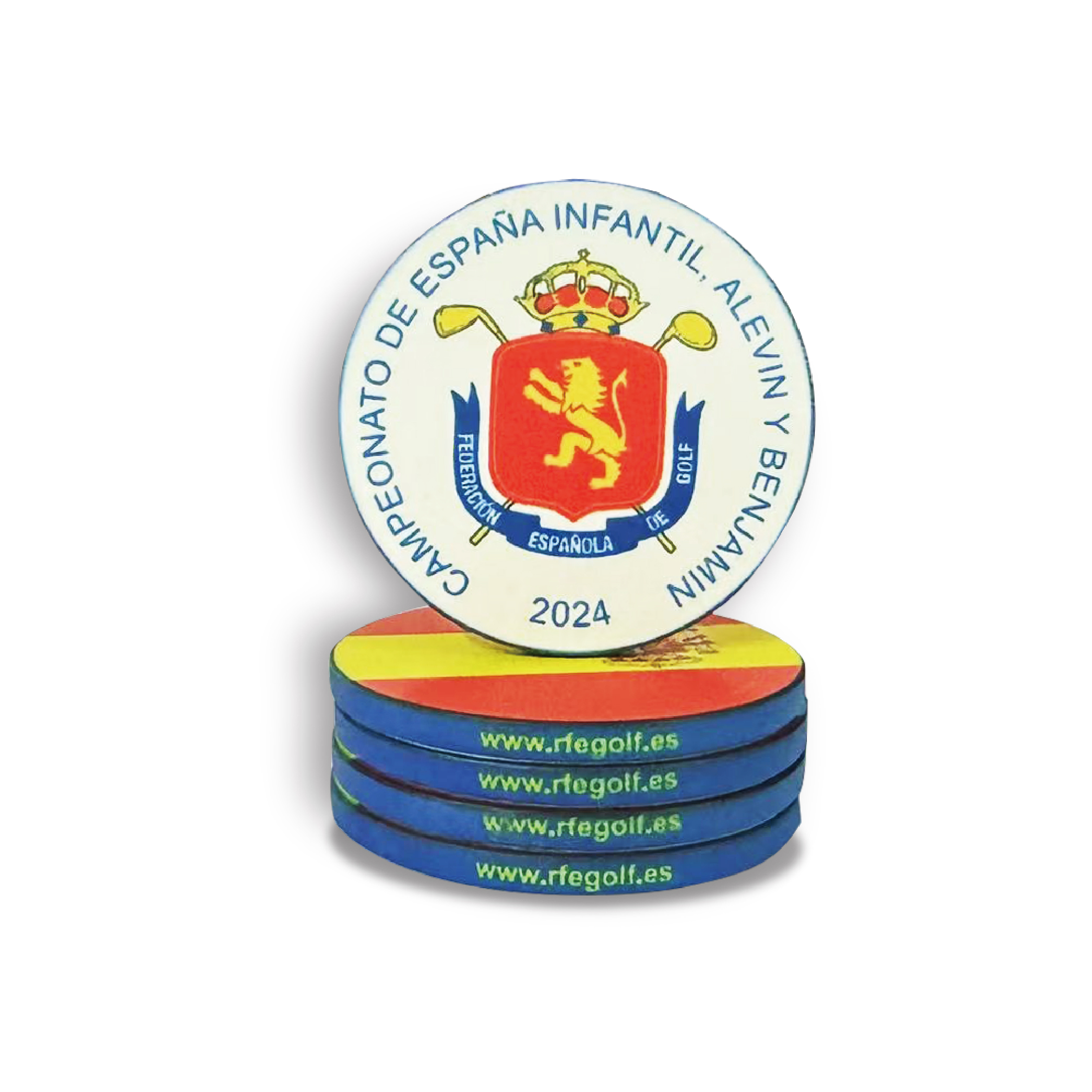 Magnetic Golf Ball Marker Set with Ceramic Poker Chips Magnetic Golf Ball Marker Set with Ceramic Poker Chips