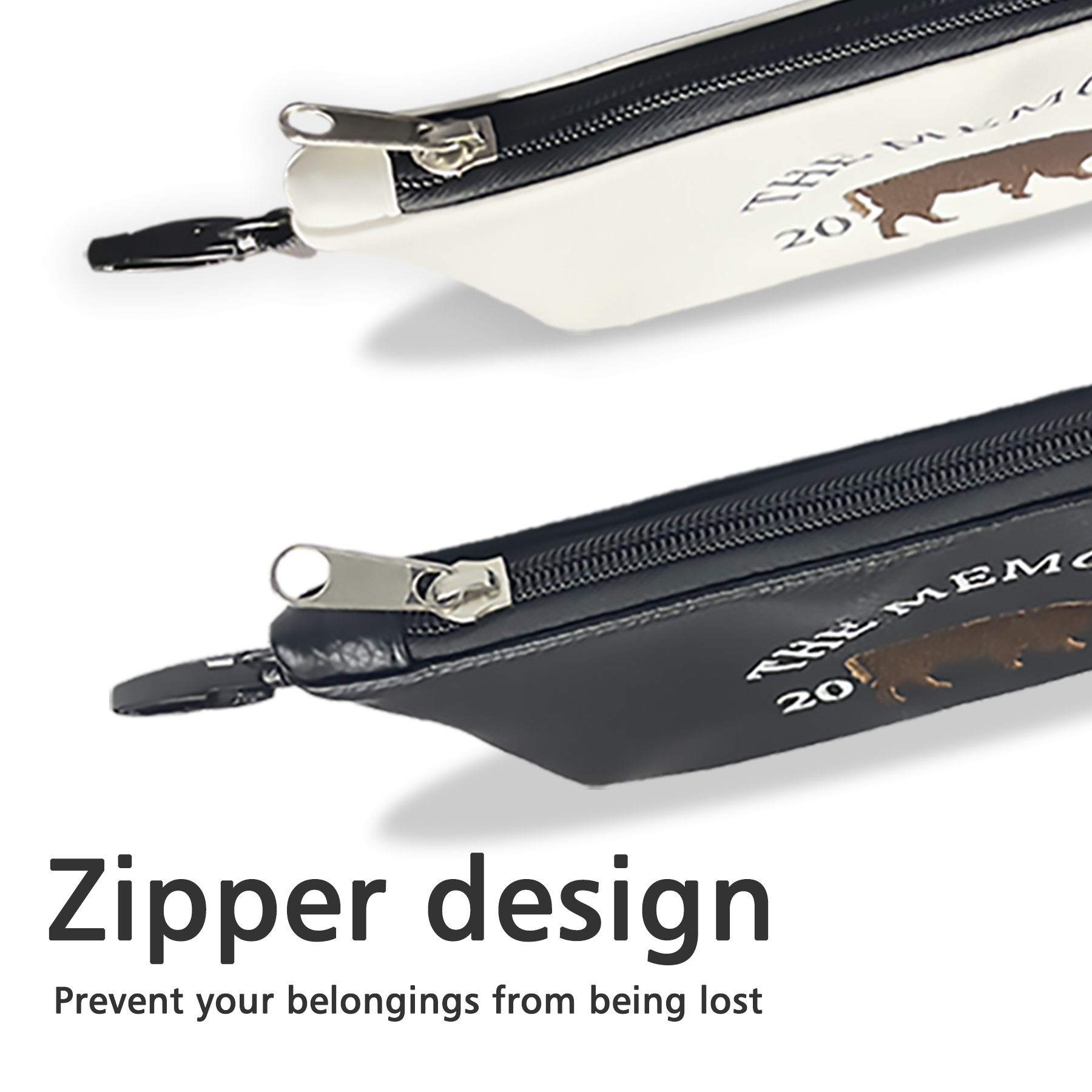 Custom PU Leather Golf Valuables Pouch with Logo Custom PU Leather Golf Valuables Pouch with Logo